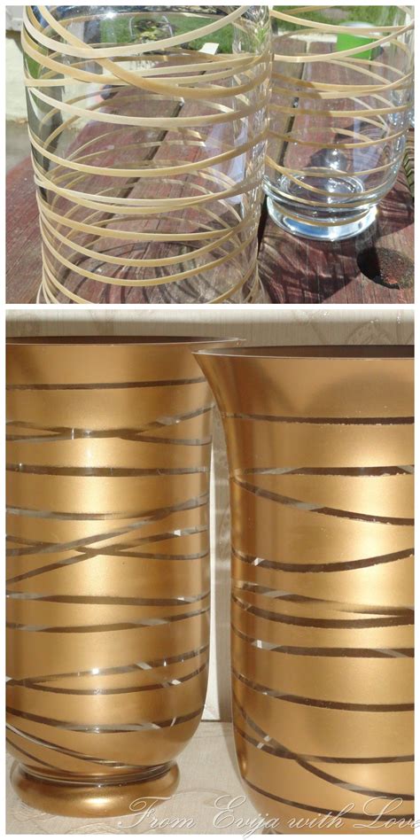 Transform An Old Glass Container Into A Beautiful Piece Using Gold