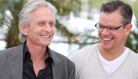 michael douglas e matt damon insieme agli emmy 2013