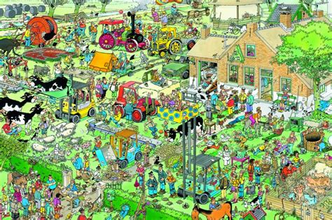 Wasgij jigsaw puzzles 1000 piece premium quality comedic cartoon jigsaw. 3000-Piece-Jigsaw-Puzzle-Jumbo-Jan-Van-Haasteren-Farm ...