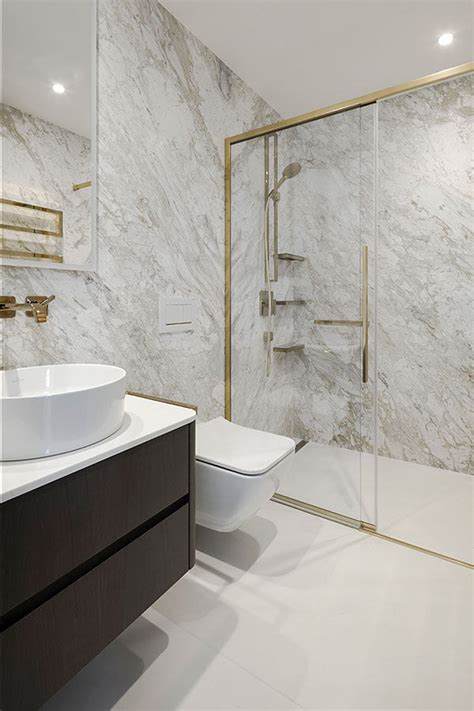 White Marble With Gold Features