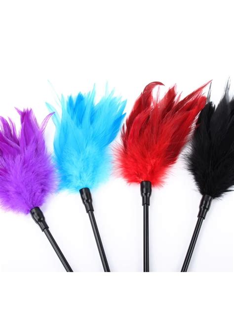 Flirting Clit Tickler Feather Whip Bird Feather Sex Toy Products Bondage Slave Erotic Bdsm Sm