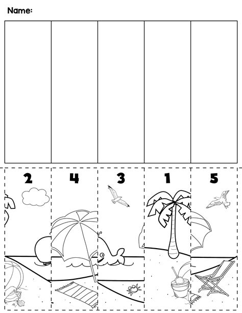 Beach Worksheet For Preschool