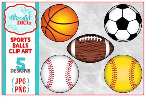 Sports Balls Clip Art Baseballfootballsoccerbasketball