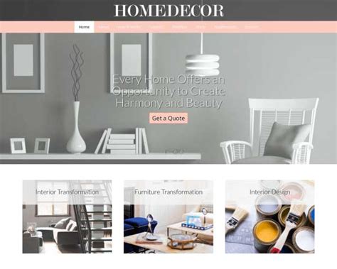 Check spelling or type a new query. Home Decor WordPress Theme - Template for interior design ...
