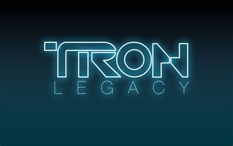 Disneys Tron Legacy Movie Logo Desktop Wallpaper