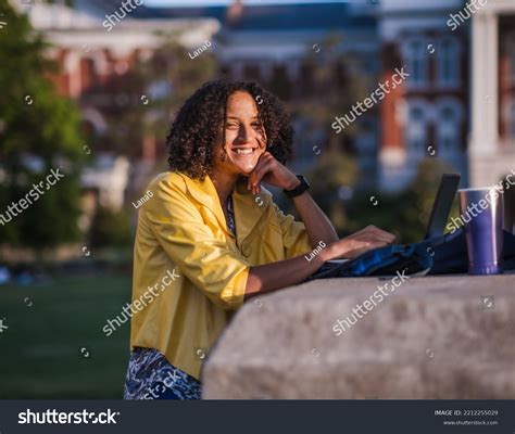 Portrait African American Female College Student Stock Photo 2212255029