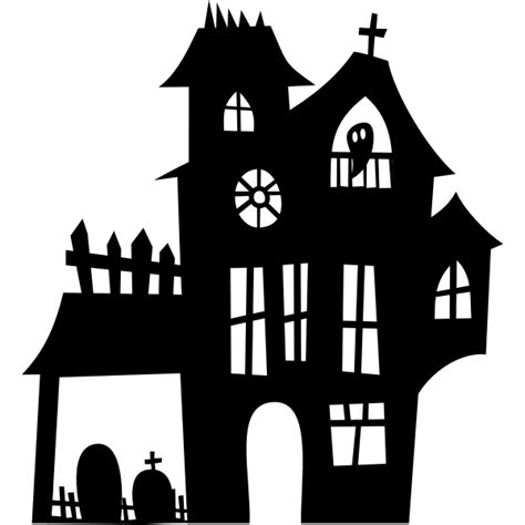 Haunted Mansion Silhouette Free Svg