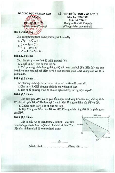 Bộ gd&đt công bố 14 đề thi minh họa kỳ thi thpt quốc gia. Chính thức: Ban hành bộ đề thi minh họa Tuyển sinh lớp 10 ...