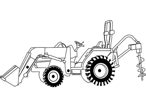 The wheels and other machinery can be painted black. Top 20 Printable Tractor Coloring Pages - Online Coloring ...