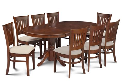 And it includes 8 comfortable chairs and a large dining table with acacia wood table top. 9 PC OVAL DINETTE KITCHEN DINING ROOM SET 42"x78" TABLE ...