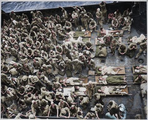 Horrors Of Pacific War Brought To Life In Colour Photos Us Troops