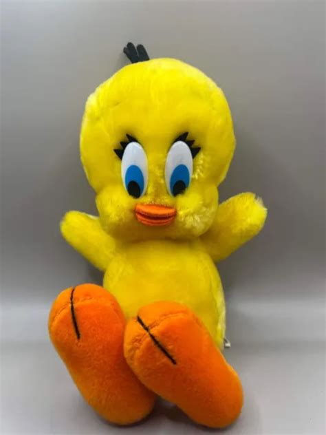 Rare Looney Tunes Tweety Bird Plush Warner Bros 1971 Mighty Star Korean