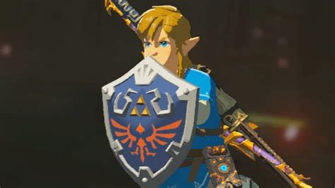 The Legend Of Zelda Breath Of The Wild Hylian Shield And Master Sword