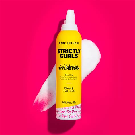 Marc Anthony Strictly Curls Styling Foam Curl Enhancing Spray 10 Oz