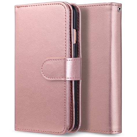 Luxury Magnetic Wallet Leather Slim Card Pocket Case For Apple Iphone 7