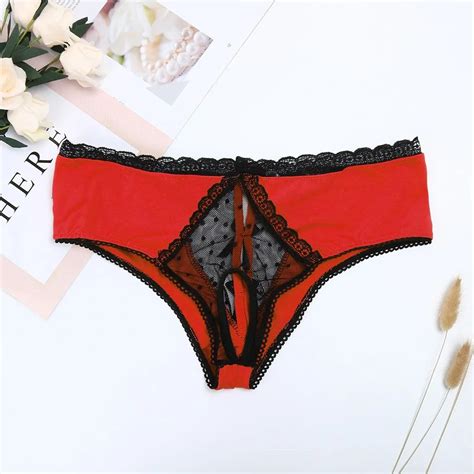 Sexy Panties Women Lace Low Rise Solid Sexy Briefs Female Underwear Pant Ladies T String Thongs