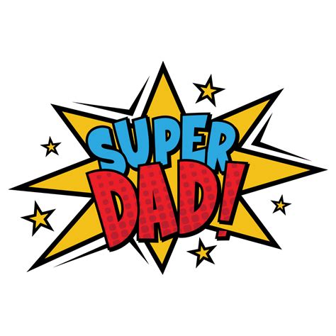 Super Dad Stickers Png Image
