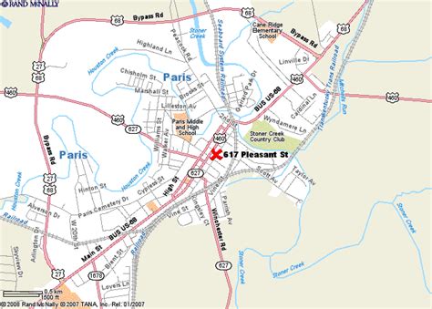 最新 Map Paris Ky 244899 Street Map Of Paris Ky