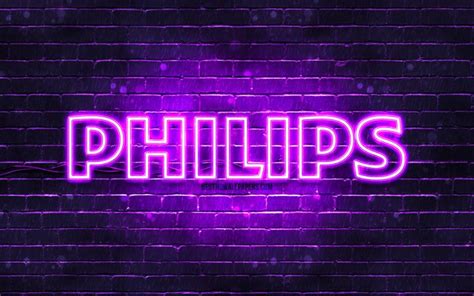 Descargar Fondos De Pantalla Logo Violet Philips 4k M