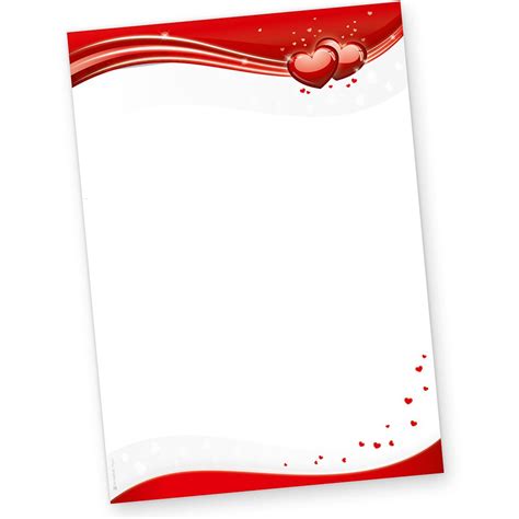Druckvorlagen weihnachtliches briefpapier liniert mit ausmalbild. Motiv-Briefpapier Liebesbrief Rot 50 Blatt DIN A4 Motivpapier