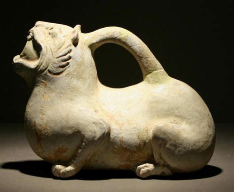 A Small Zoomorphic Ewer Yue Kilns China Jin Dynasty 265 420