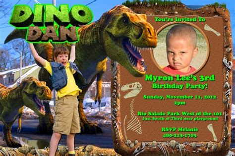 Includes everything needed for the young scientist to excavate the dinos with ease, and gain a deeper understanding of them. Birthday invitation Dino Dan party boy dinosaur | Dino ...