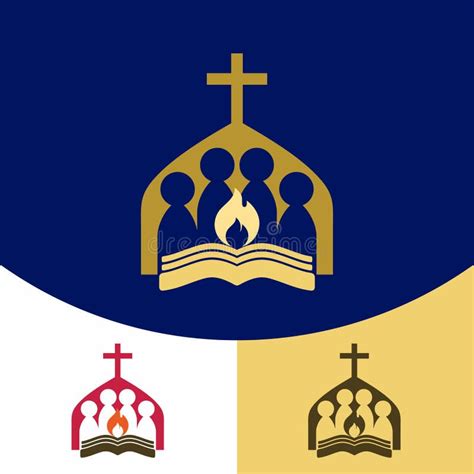 Logotipo De La Iglesia Símbolos Cristianos Creyentes En Lord Jesus