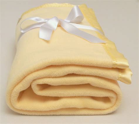 Yellow Baby Blanket Cotton Fleece Baby Blanket Soft Baby Etsy