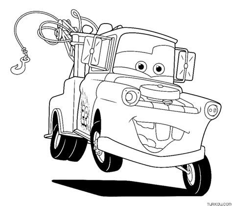 Lightning Mcqueen Mater Coloring Page » Turkau