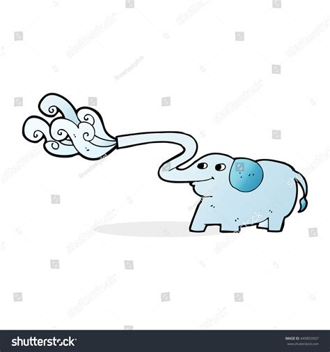 Cartoon Elephant Squirting Water Stock Illustration Shutterstock