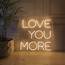 Mini Love You More Led Neon Light Sign By Inc  Notonthehighstreetcom