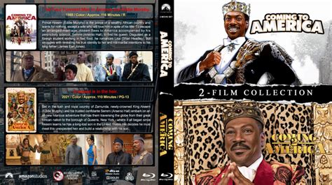 coming to america double feature r1 custom blu ray cover and labels dvdcover