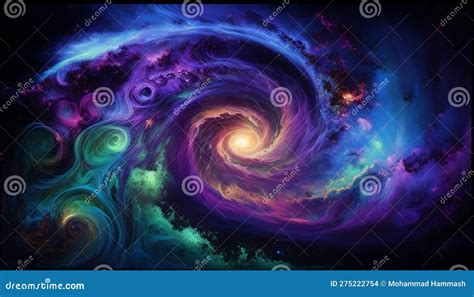 "Cosmic Symphony: a Vibrant Display of Galactic Colors and Patterns