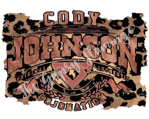 Sublimation Transfer Cody Johnson Cojo Nation Leopard Etsy