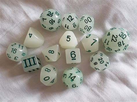 Glow in the dark dice! : dccrpg