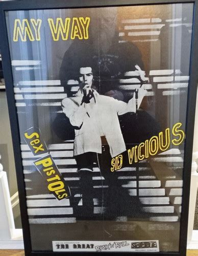 Sex Pistols Sid Vicious My Way 1978 Promo Poster The Art Of Punk