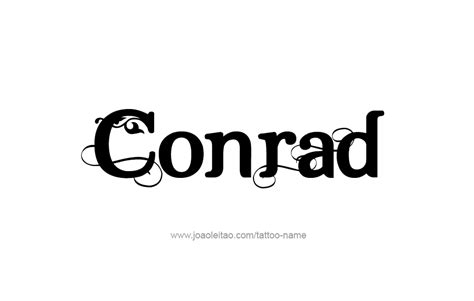 Conrad Name Tattoo Designs