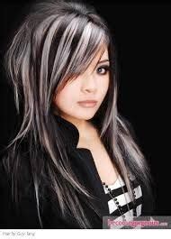 See more ideas about hair inspo color, hair color streaks, hair streaks. white streaks in black hair - Google Search | Platinum ...