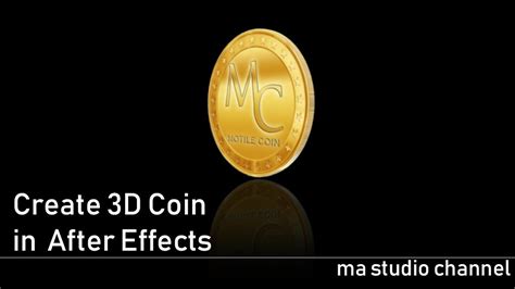 create 3D coin in after effects - YouTube