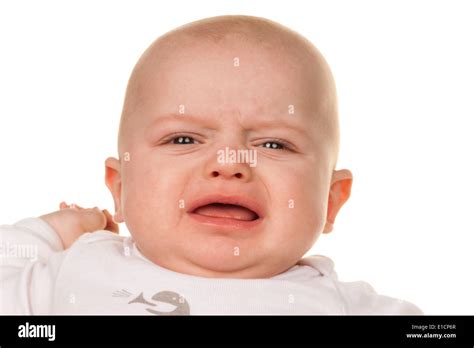 Face And Portrait Of A Crying Little Baby Sad Baby Stock Photo Alamy