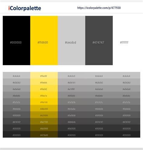 130 Latest Color Schemes With Black And Gold Color Tone Combinations