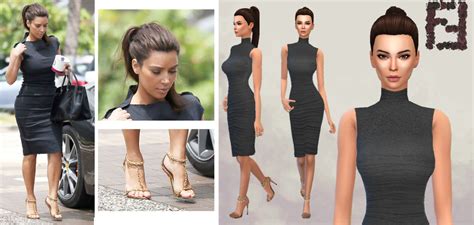The Sims 4 Dress Up Kim Kardashian Lookbook Part 2 Yo