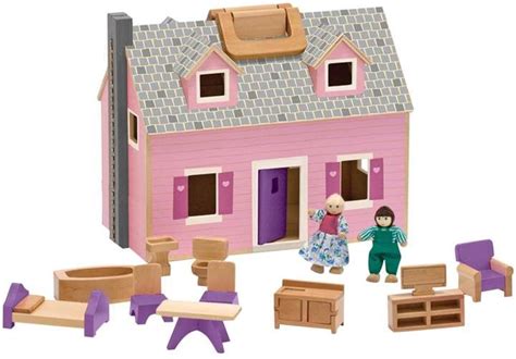Wooden Dollhouse Wooden Dolls Dollhouse Furniture Dollhouse Toys