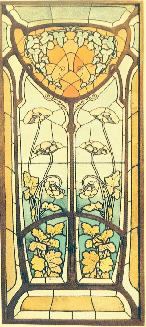 Art Nouveau Stain Glass Window Home Renovations In Stained