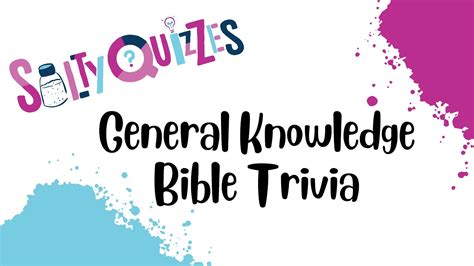 General Knowledge Bible Trivia 🤩can You Get 10 Right 🤔 Bibletrivia