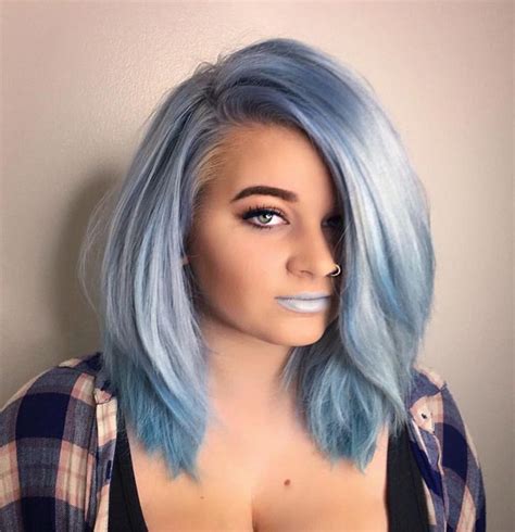 25 Thrilling Pastel Blue Hair Color Ideas — Get Ready For Winter Pastel Blue Hair Hair