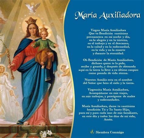 Que me hagan amplio en mi clemencia y no estrecho y despótico. Pin de Caterina Toro en Imágen de María Auxiliadora en ...