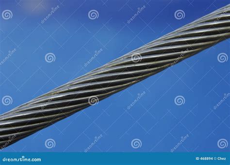 Steel Cable Stock Photo Image Of Strength Tight Steel 468894