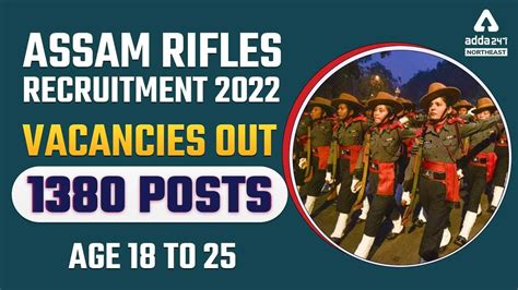Assam Rifles New Vacancy Assam Rifles Recruitment
