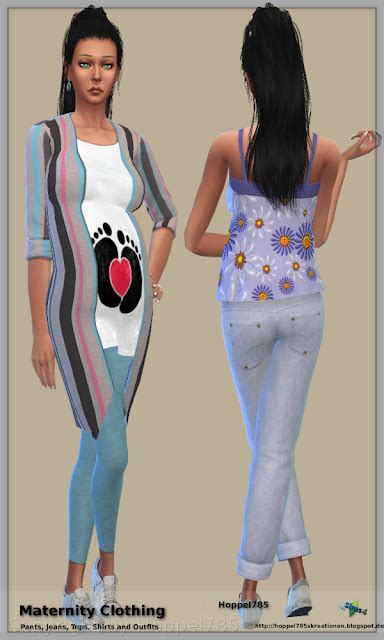 Hoppel785`s Kreationen Sims 4 Maternity Clothing By Hoppel785